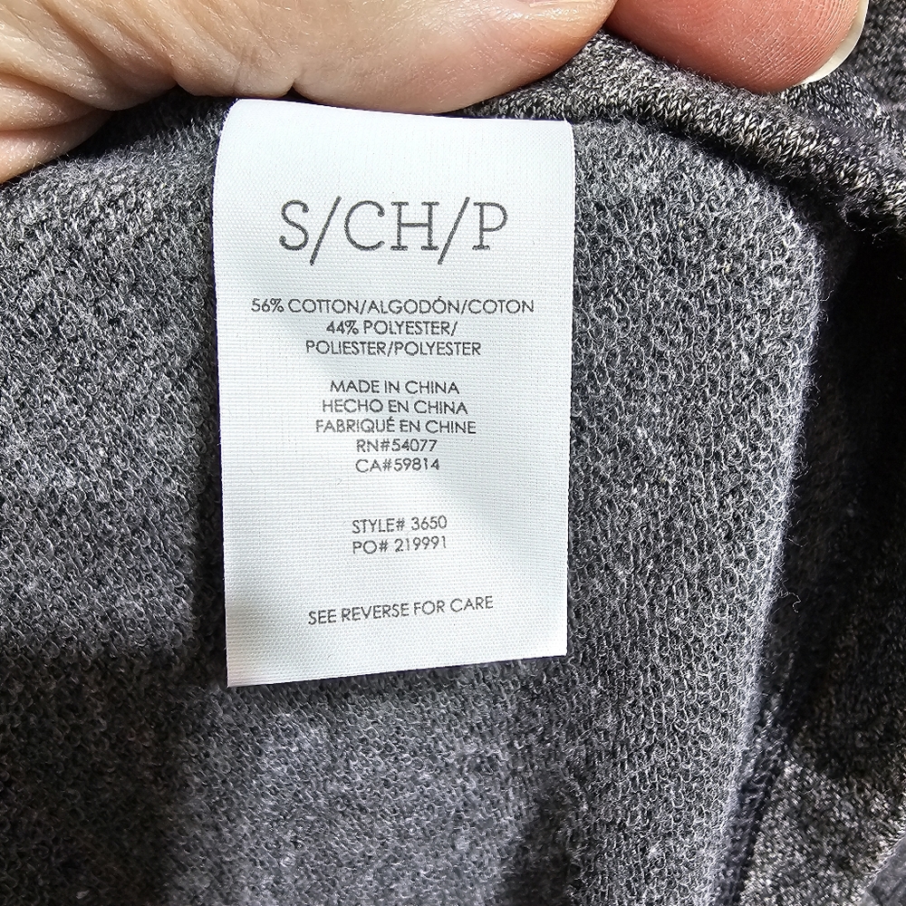 CAbi Women's Gray Put On Dress Cotton Blend Long Sleeve Size Small. - Picture 7 of 8